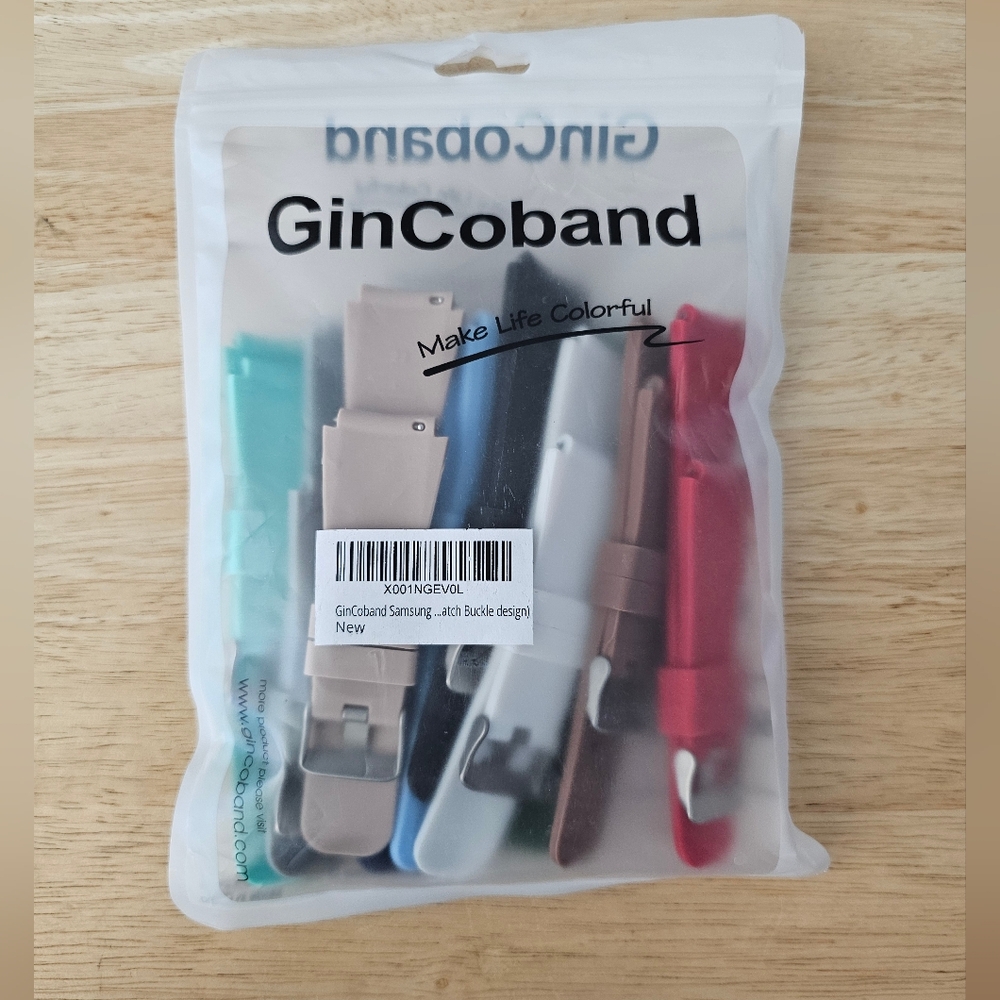 GinCoband Silicon Watch Bands 10-pc Set, 22mm, NIP